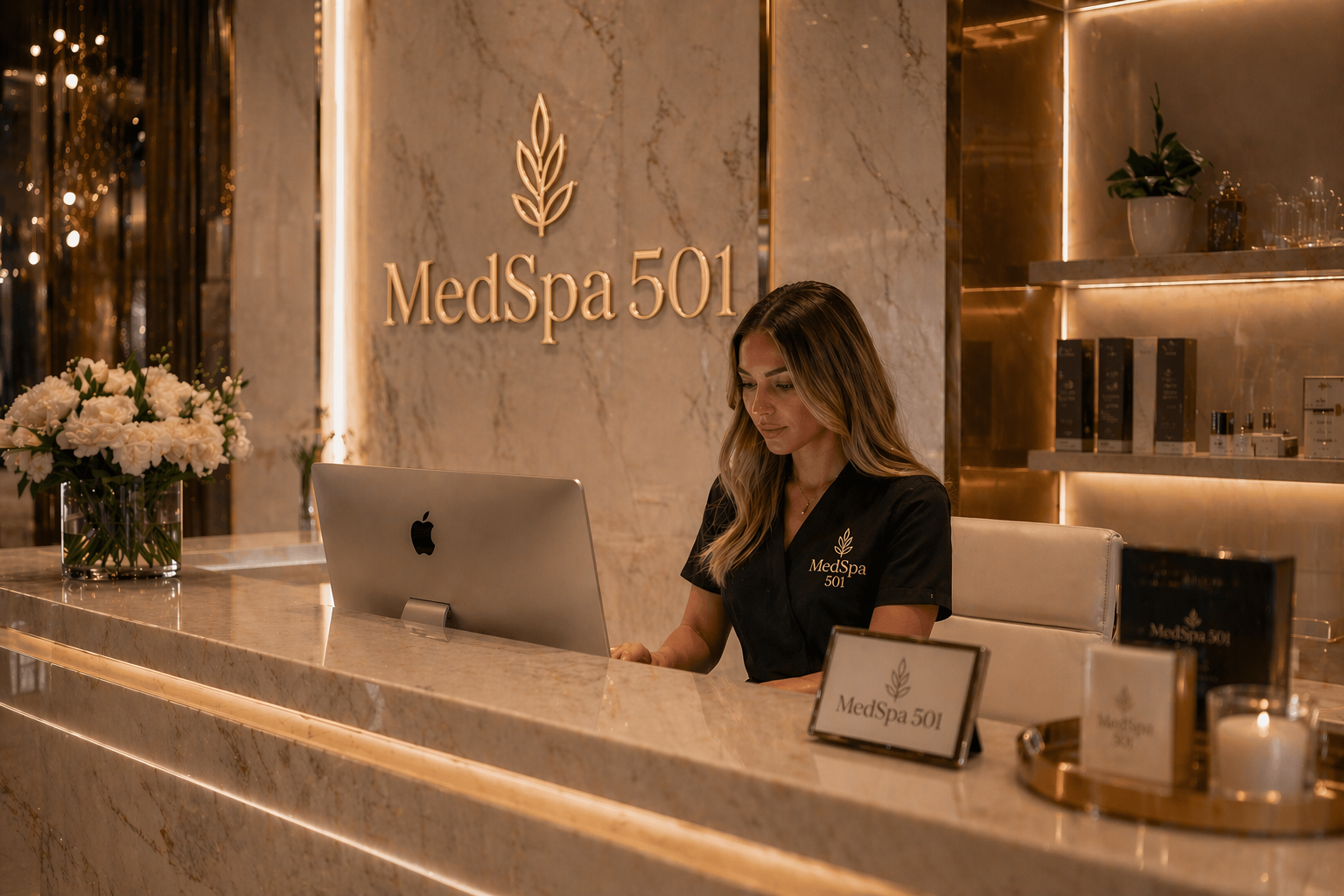 MedSpa 501 reception desk